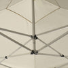 Creme faltbares Partyzelt Cristl 2x2 m (Aluminium)