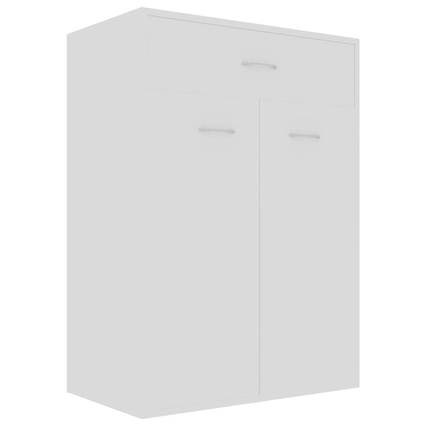 Weißer Schuhschrank Verovian 60x35x84cm (Holz)
