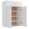 Weißer Schuhschrank Verovian 60x35x84cm (Holz)