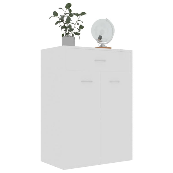 Weißer Schuhschrank Verovian 60x35x84cm (Holz)