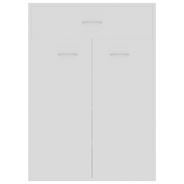 Weißer Schuhschrank Verovian 60x35x84cm (Holz)