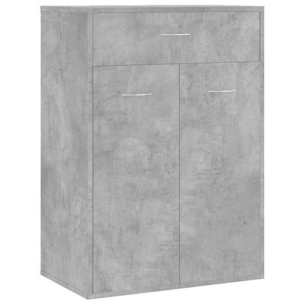 Schuhschrank Betongrau Verovian 60x35x84cm (Holz)