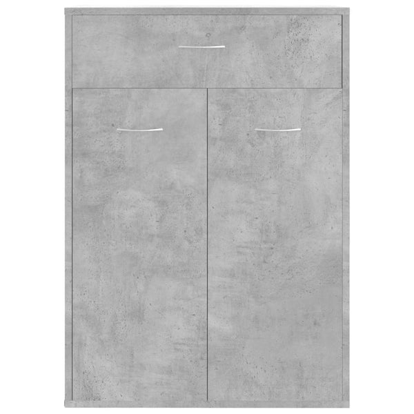 Schuhschrank Betongrau Verovian 60x35x84cm (Holz)