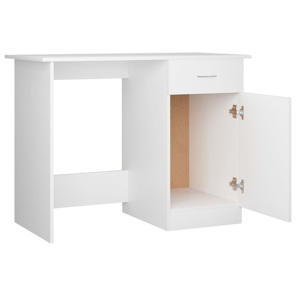 Weißer Schreibtisch Abbdulah 100x50x76cm (Holz)