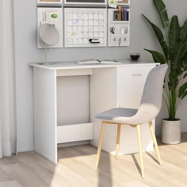Weißer Schreibtisch Abbdulah 100x50x76cm (Holz)