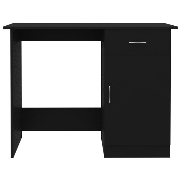 Schwarzer Schreibtisch Abbdulah 100x50x76cm (Holz)