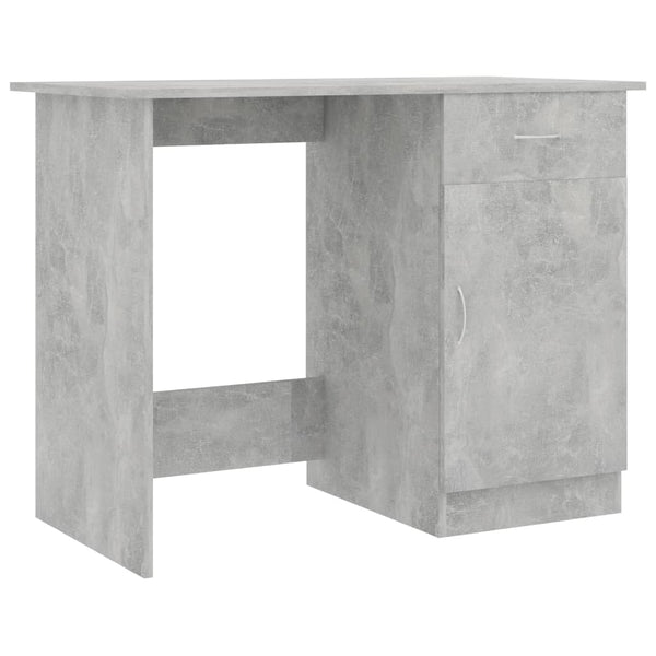 Betongrauer Schreibtisch Abdulla 100x50x76cm (Holz)