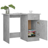 Betongrauer Schreibtisch Abdulla 100x50x76cm (Holz)