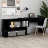 Eckschreibtisch Helviga 200x50x76cm, schwarz (Holz)