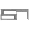 Betongrauer Eckschreibtisch Helviga 200x50x76cm (Holz)