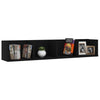 Schwarzes CD-Wandregal Mariene 100x18x18cm (Holz)