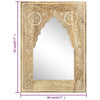 Handbemalter Spiegel Ardellena 40x55cm (Mangoholz)