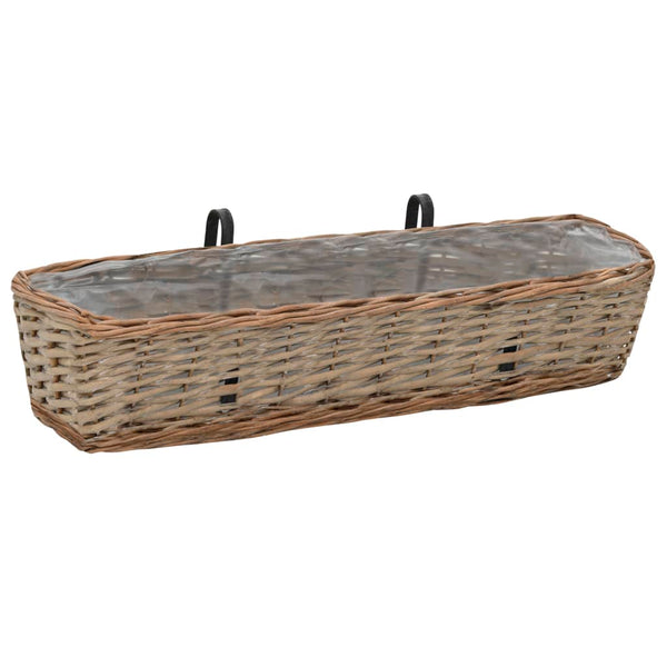 Balkonblumenkasten Igna 80cm (2 Stück Weide PE-Auskleidung)
