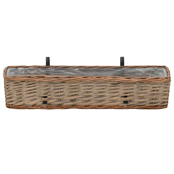 Balkonblumenkasten Igna 80cm (2 Stück Weide PE-Auskleidung)