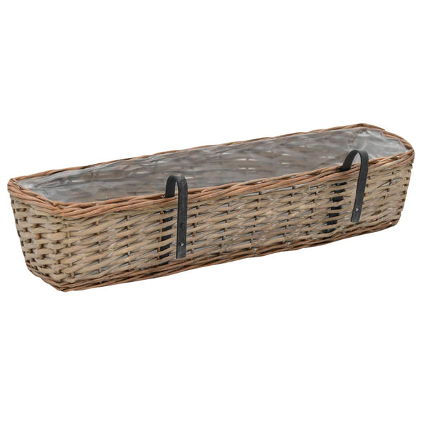 Balkonblumenkasten Igna 80cm (2 Stück Weide PE-Auskleidung)
