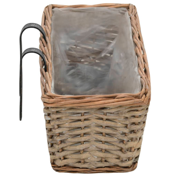 Balkonblumenkasten Igna 80cm (2 Stück Weide PE-Auskleidung)