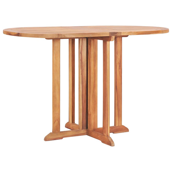 Zusammenklappbarer Garten-Schmetterlingstisch Dov 120x70x75cm (Teak)