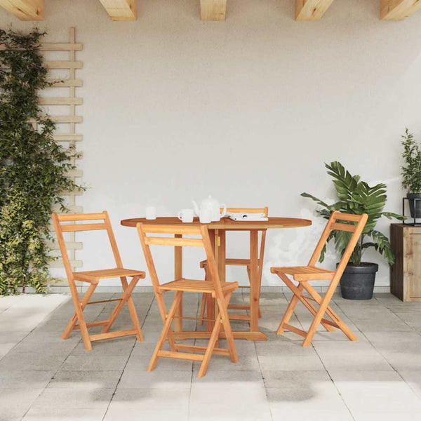 Zusammenklappbarer Garten-Schmetterlingstisch Dov 120x70x75cm (Teak)