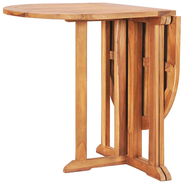 Zusammenklappbarer Garten-Schmetterlingstisch Dov 120x70x75cm (Teak)