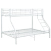 Weißes Etagenbettgestell Deianca 140x200cm/90x200cm (Metall)