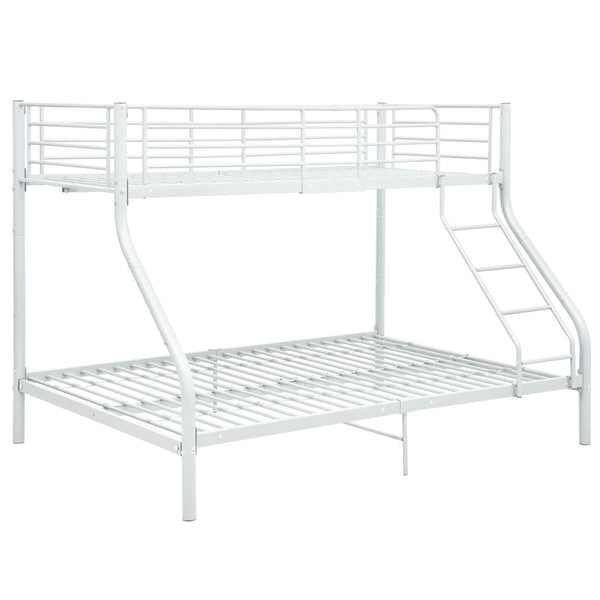 Weißes Etagenbettgestell Deianca 140x200cm/90x200cm (Metall)