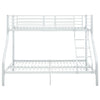 Weißes Etagenbettgestell Deianca 140x200cm/90x200cm (Metall)