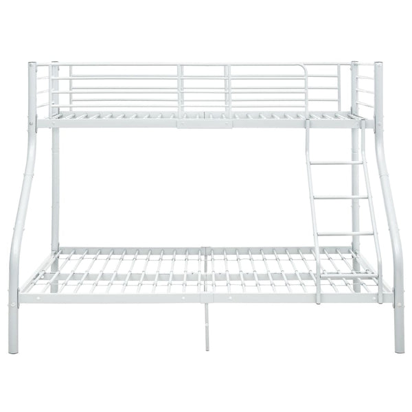 Weißes Etagenbettgestell Deianca 140x200cm/90x200cm (Metall)