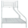 Weißes Etagenbettgestell Deianca 140x200cm/90x200cm (Metall)