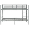 Harmaa kerrossänky Bradley 90x200cm (metalli)