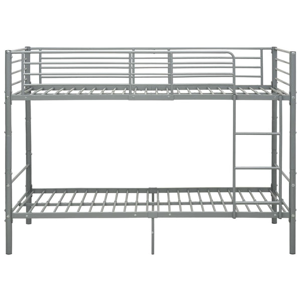 Harmaa kerrossänky Bradley 90x200cm (metalli)
