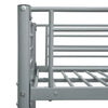 Harmaa kerrossänky Bradley 90x200cm (metalli)