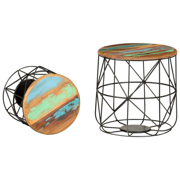 Couchtische Flamaropol (2 Stk., recyceltes Holz)
