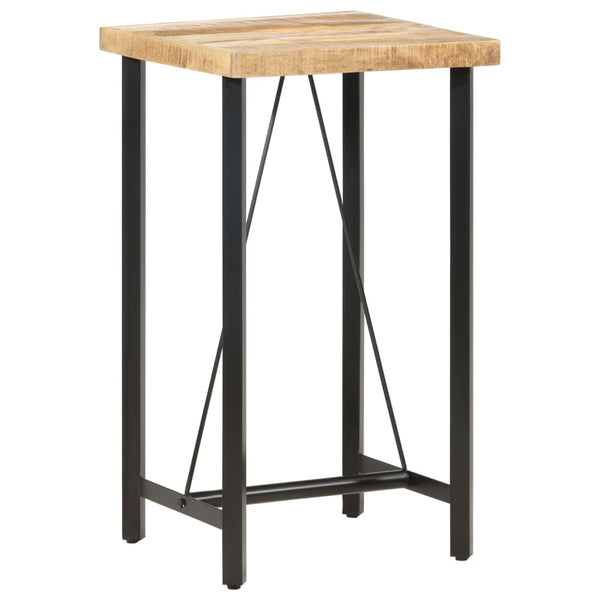 Bartisch Rosalyn 60x60x107cm (raues Mangoholz)