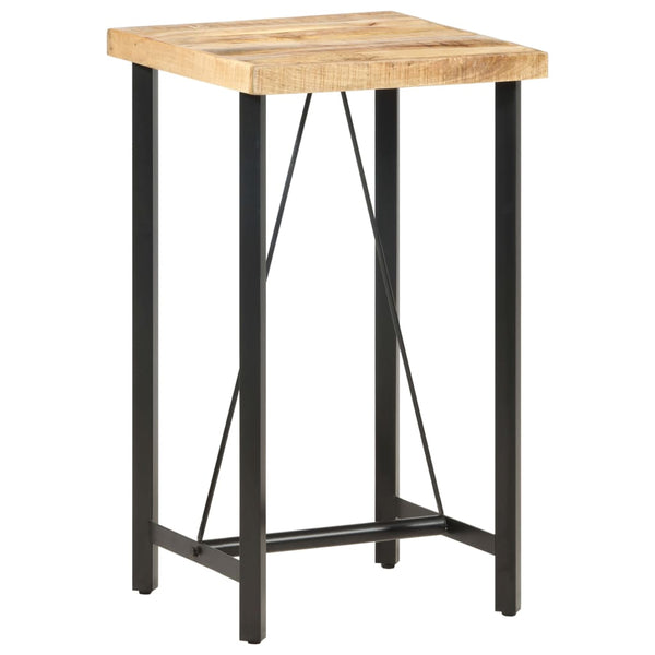 Bartisch Rosalyn 60x60x107cm (raues Mangoholz)