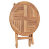 Zusammenklappbarer Gartentisch Veneru 45cm (Teak)