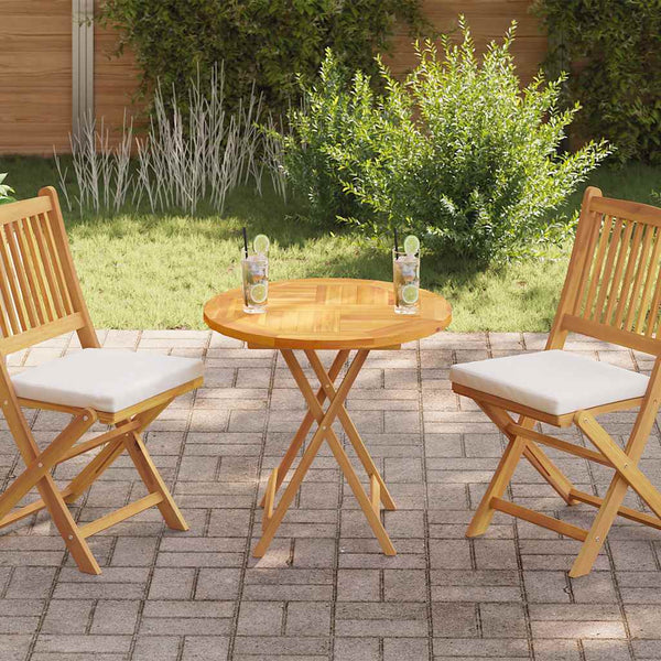Tischplatte Leba rund 2,5cm 70cm (Teak)