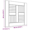 Tischplatte Leba 60x60x2,5cm (Teak)