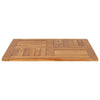 Tischplatte Leba 80x80x2,5cm (Teak quadratisch)
