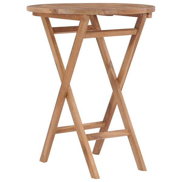Klappbarer Gartentisch Omalia 60cm (Teak)