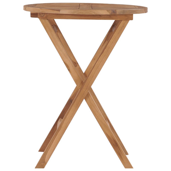 Klappbarer Gartentisch Omalia 60cm (Teak)