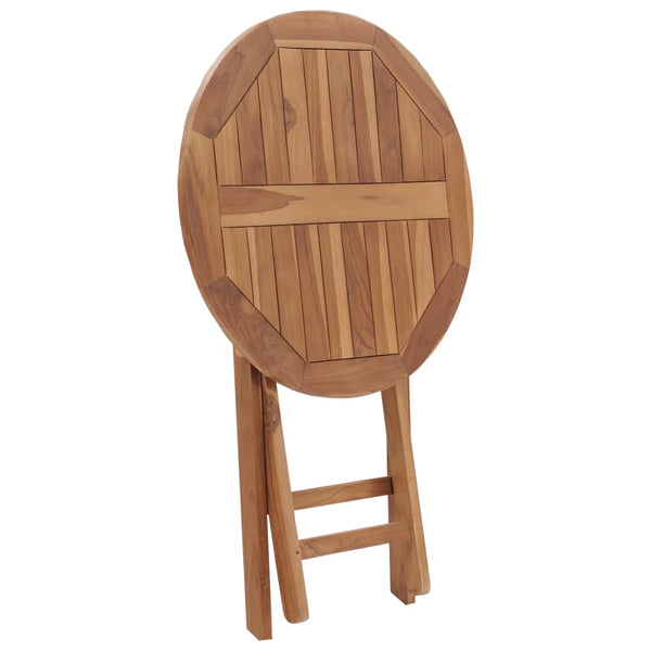 Klappbarer Gartentisch Omalia 60cm (Teak)