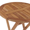 Klappbarer Gartentisch Omalia 60cm (Teak)