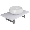 Keramisches zweiteiliges Badezimmermöbel-Set Shailendra, weiß