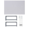 Keramisches zweiteiliges Badezimmermöbel-Set Shailendra, weiß