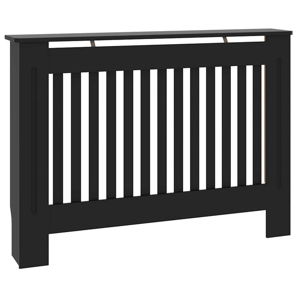 Musta lämpöpatterin suoja Eliss 112x19x81,5cm (mdf)