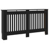 Schwarze Heizkörperverkleidung Eliss 152x19x81,5cm (MDF)