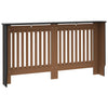 Schwarze Heizkörperverkleidung Eliss 152x19x81,5cm (MDF)