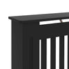 Schwarze Heizkörperverkleidung Eliss 152x19x81,5cm (MDF)