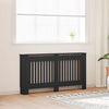 Schwarze Heizkörperverkleidung Eliss 152x19x81,5cm (MDF)