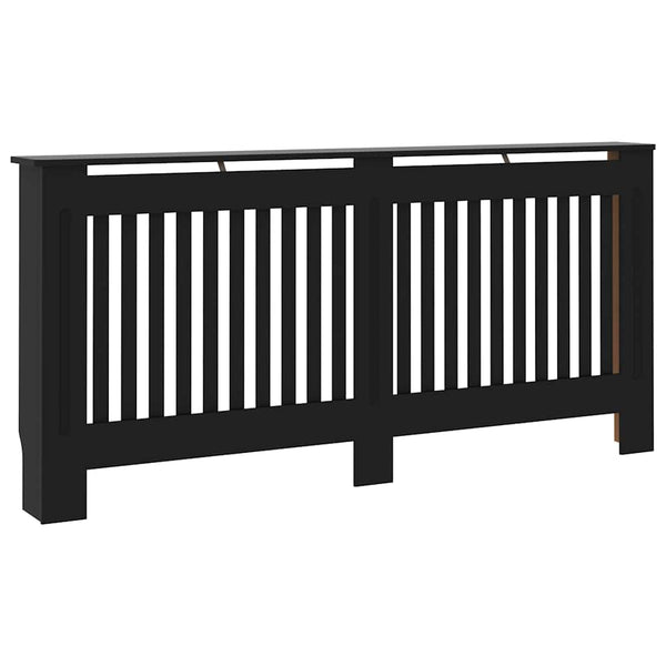 Musta lämpöpatterin suoja Eliss 172x19x81,5cm (mdf)